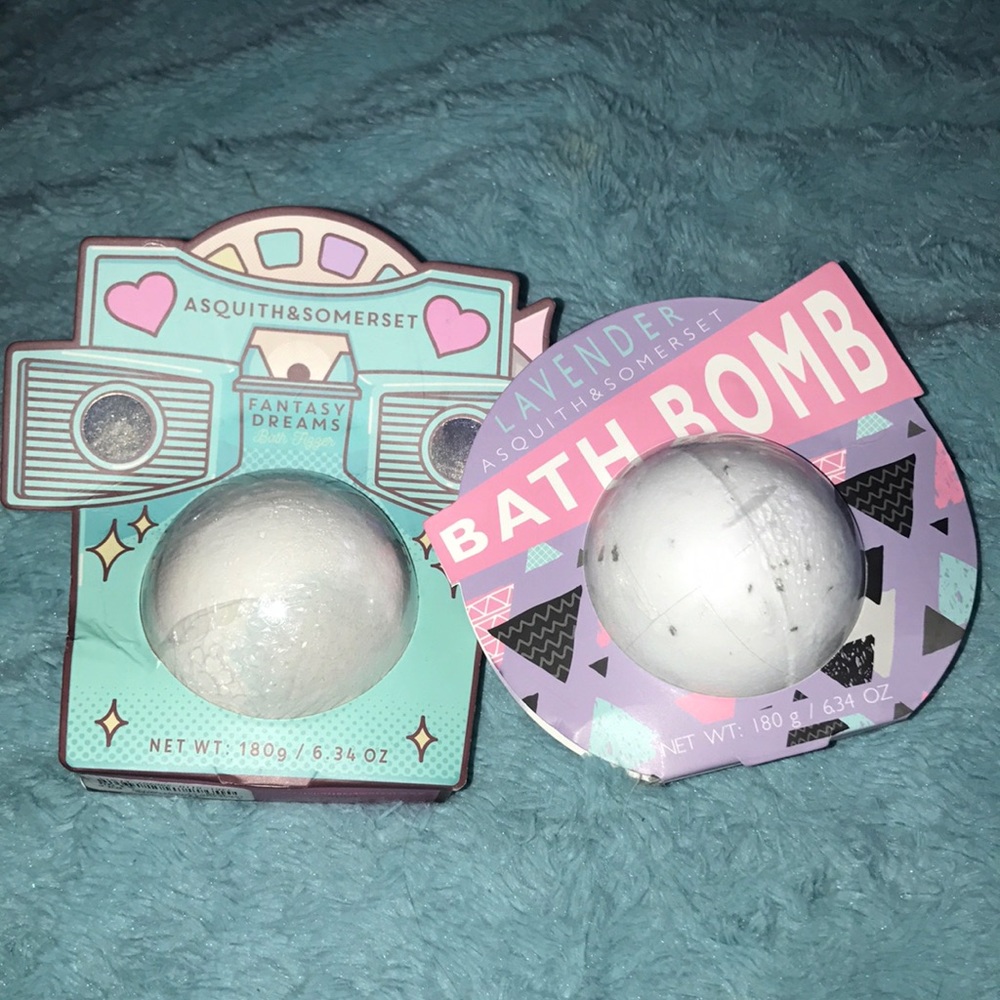 Vanilla&lavender bath bombs